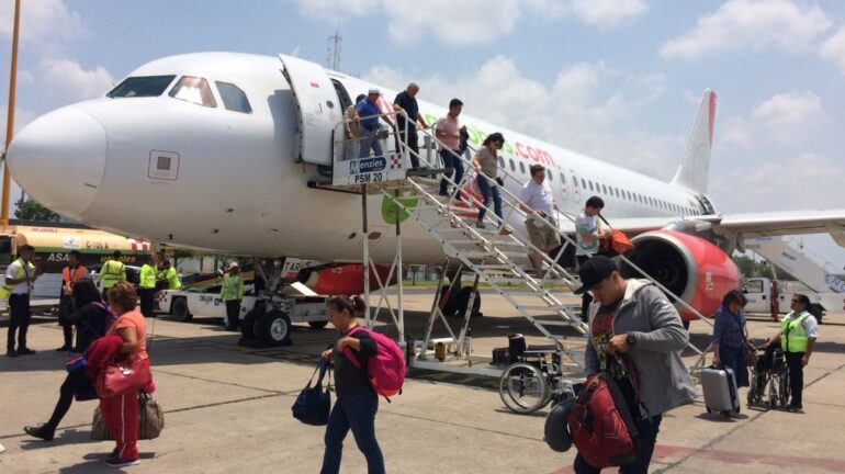 Aumenta el arribo de pasajeros vía aérea
